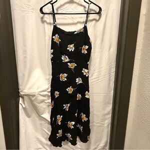 Floral Black Dress